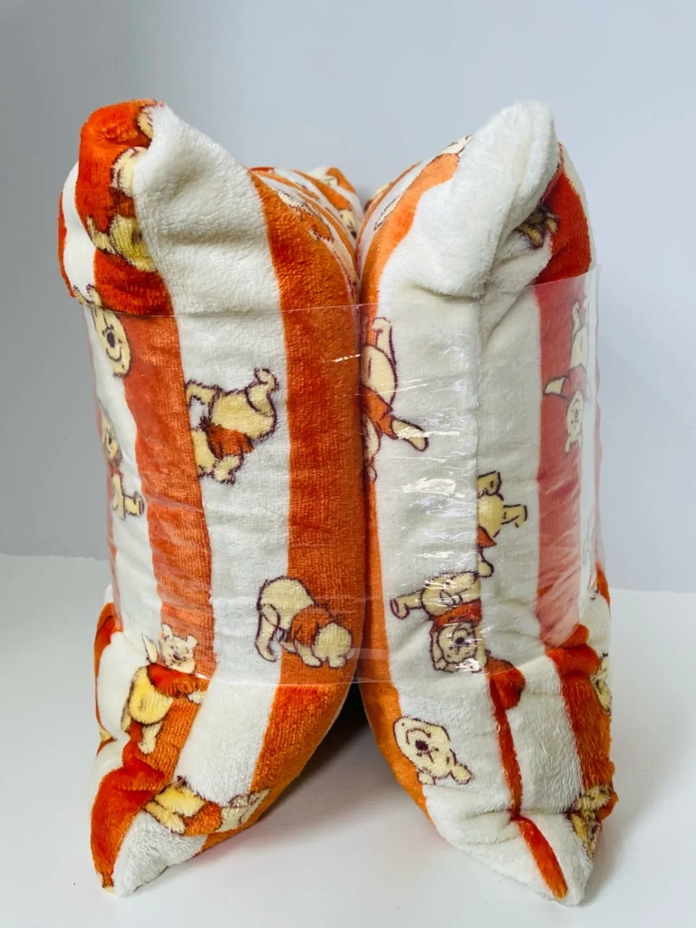 Disney Winnie The Pooh Super Soft Faux Fur Throw Pillows Set Of Two 16x16